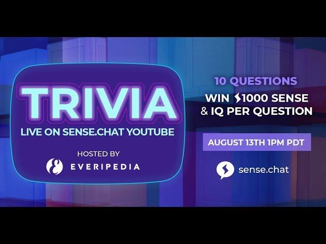 Everipedia Hosts Sense.Chat Trivia!