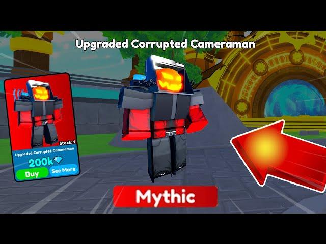 WOAH!*NEW* UPGRADED CORRUPTED CAMERAMAN!! Toilet Tower Defense | EP 73 PART 2 Roblox