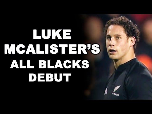 Luke McAlister's All Blacks Debut