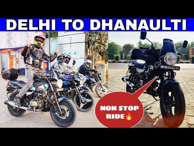 DELHI TO DHANAULTI UTRAKHAND 100cc RIDE  | Hero splendor Long Ride  | NOT STOP RIDE #splendor