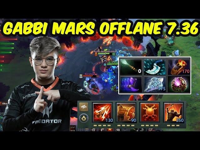 Blacklist.Gabbi 7.36 Mars OFFLANE SUPERSTAR NEW PATCH UPDATE FULL SLOT BUILD Dota 2