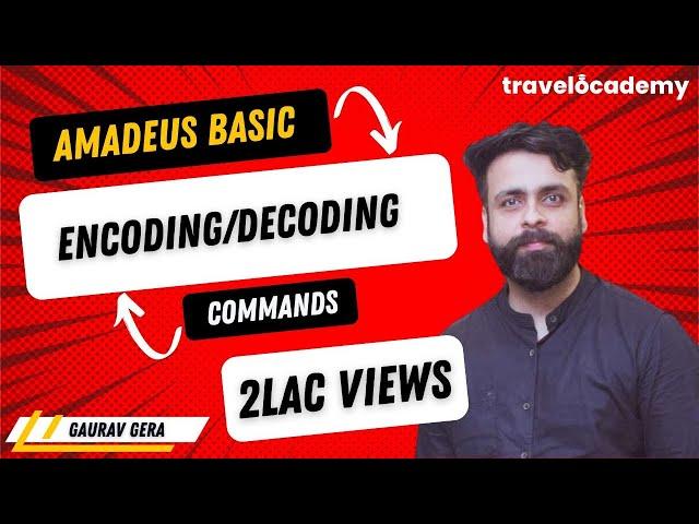 Amadeus Basic commands | Amadeus - Session 1 | GDS knowledge | Travel Course | IATA | Encode Decode