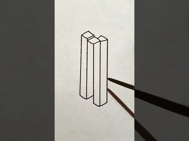 How is this possible   easy drawing#drawing #art #viralshort