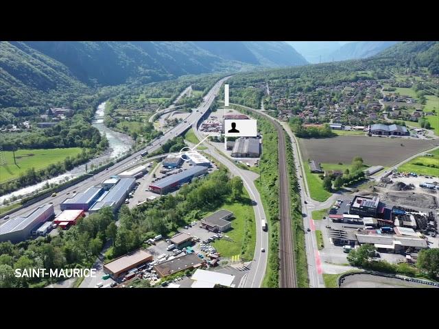 Le Valais vu du ciel - Saint-Maurice et région