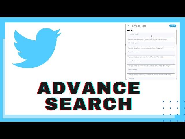 How to use Advanced Search on Twitter? Twitter Advance Search | Twitter Search on Web twitter.com