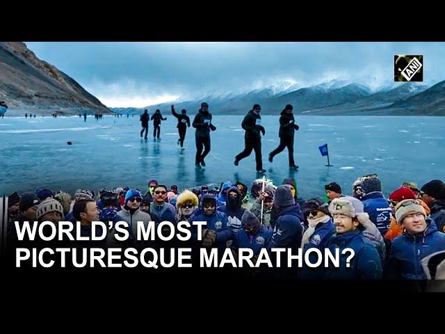 World’s most picturesque marathon? Ladakh hosts first frozen lake half marathon