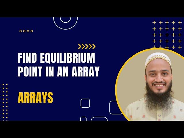 Find Equilibrium Point in an Array