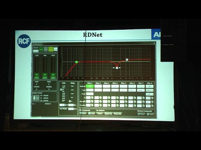 Настройка линейных массивов RCF с помощью системы удаленного управления RDNET