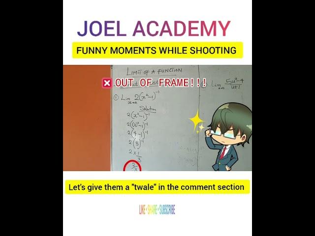 FUNNY MOMENTS WHILE SHOOTING || JOEL ACADEMY