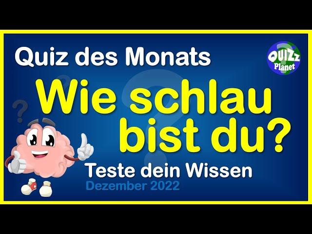 Das große Wissens-Quiz des Monats - Deutsch - Wie schlau bist du, Rätsel zum Lösen, Quiz, deutsch