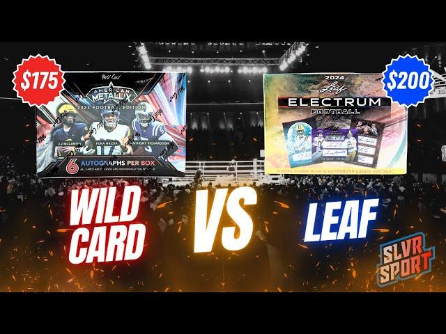 Which is Better? - 2024 Leaf Electrum Football -VS- 2023 Wild Card Metallix Football