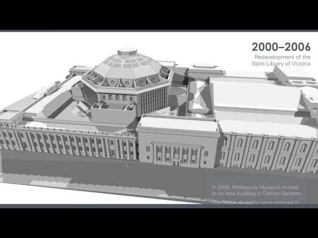 Evolution of the State Library of Victoria Site Animation