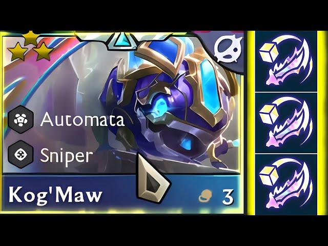 3x Guinsoo Augment Kog'Maw ⭐⭐⭐ 3 Star | TFT SET 13