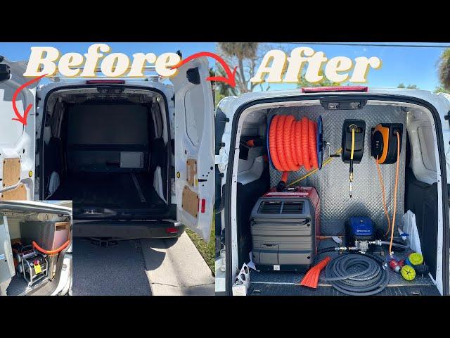 How I Build My Professional Mobile Detailing Set up | Ford Transit Connect XLT