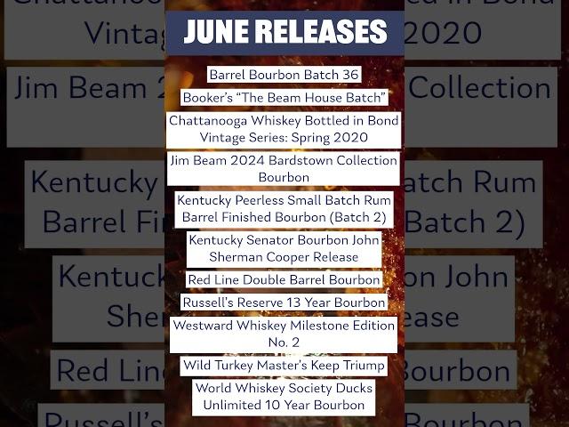 June whiskey drops. What are you whiskey hunting for? #whiskeytube #bourbonhunting