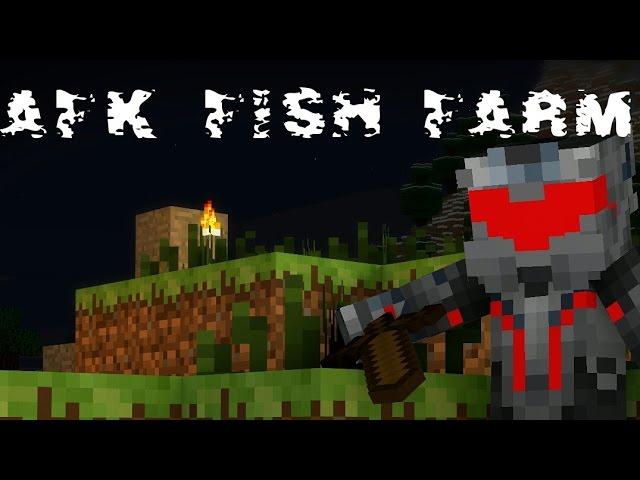 AFK fish farm design by panda4994 for Minecraft 1.9