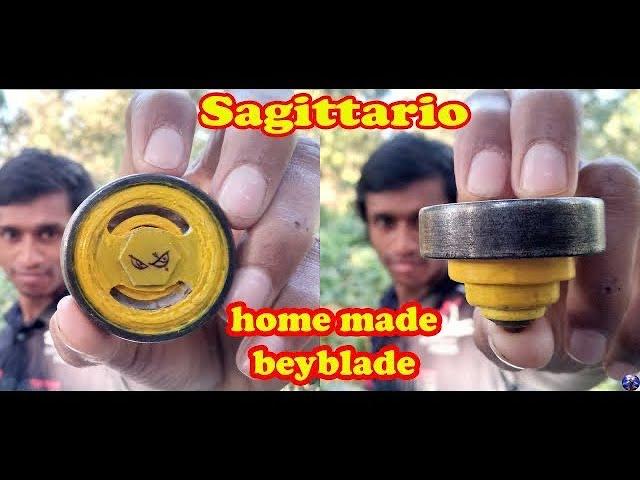 How to Make Home madeBeyblade Segittario form Bearing |Beyblade Metal Masters|