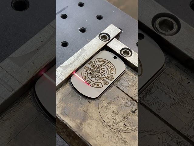 LIFE TO RIDE TAG LASER ENGRAVING #BikerSkull #ChopperCulture #SkullArt #motorcycle #bikerlife