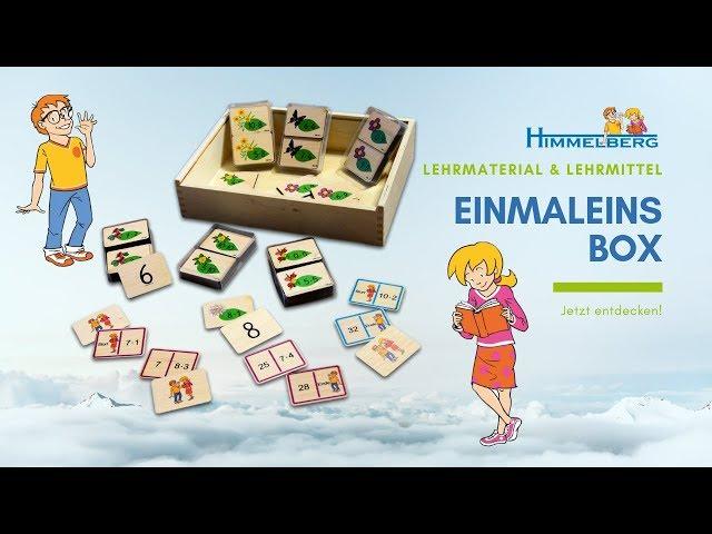 Lehrmittel EinmaleinsBox | Lernmaterial Unterricht | Einmaleins | 1x1 | Holzspiele | Erklärvideo