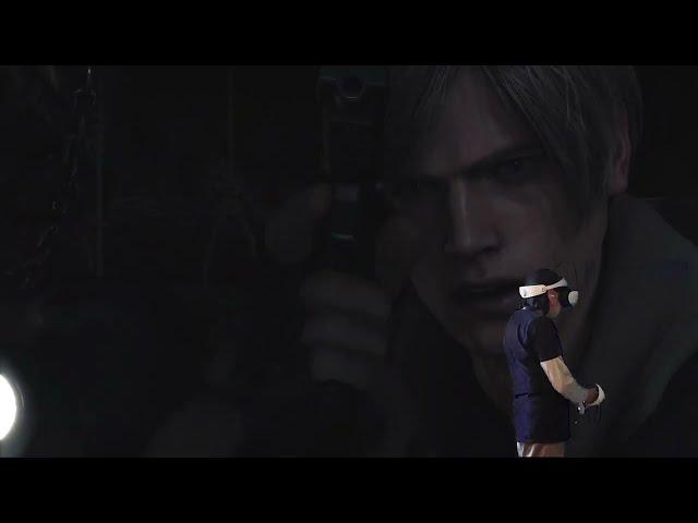 Resident Evil 4 Remake VR mode Sony PSVR 2 Gameplay