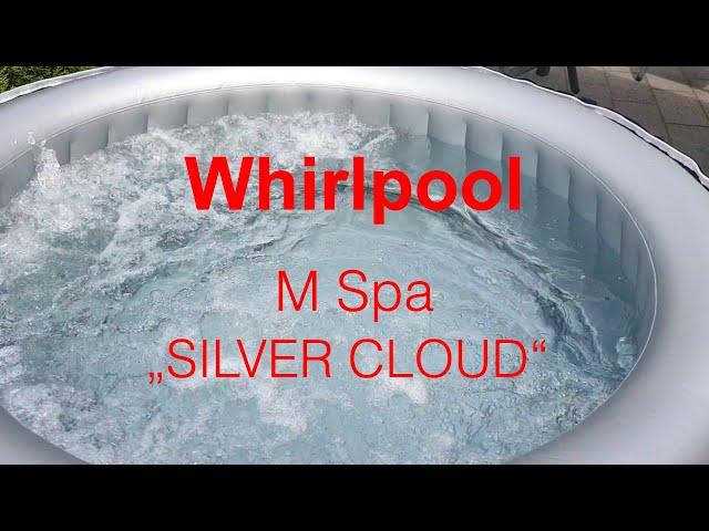 Whirlpool M Spa Silver Cloud aufblasbarer Pool Außenpool Outdoor Gartenpool Miweba MSpa