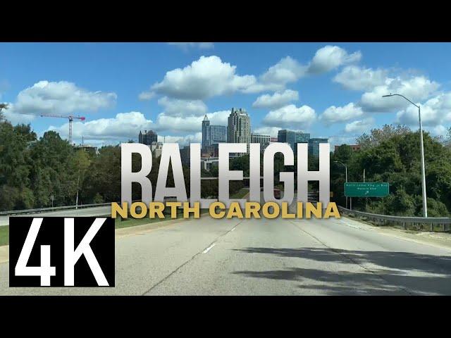 Driving in Raleigh, North Carolina 4K Street Tour - Downtown & North Hills - Best Cities to Move To