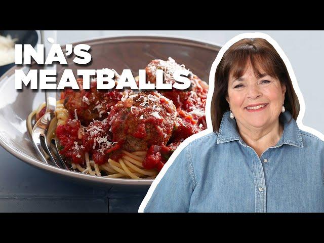 Ina Garten Makes Her Top-Rated Meatballs and Spaghetti | Barefoot Contessa | Food Network