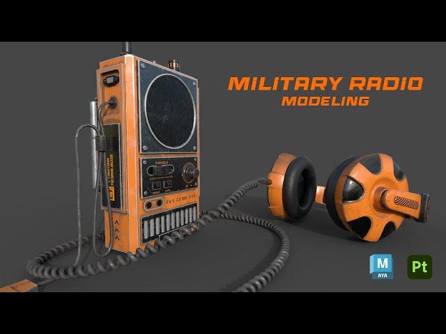 Military Radio | Autodesk Maya + Substance 3D Painter