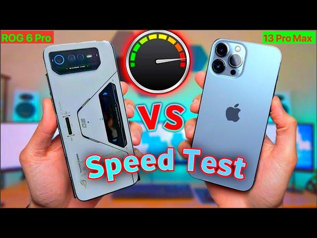 ROG Phone 6 Pro VS iPhone 13 Pro Max - Speed Test