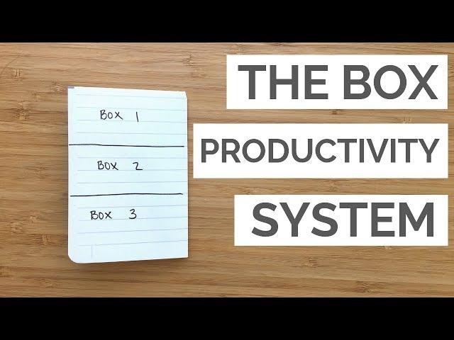 The 3-Box Productivity Method (The Ivy Lee System)