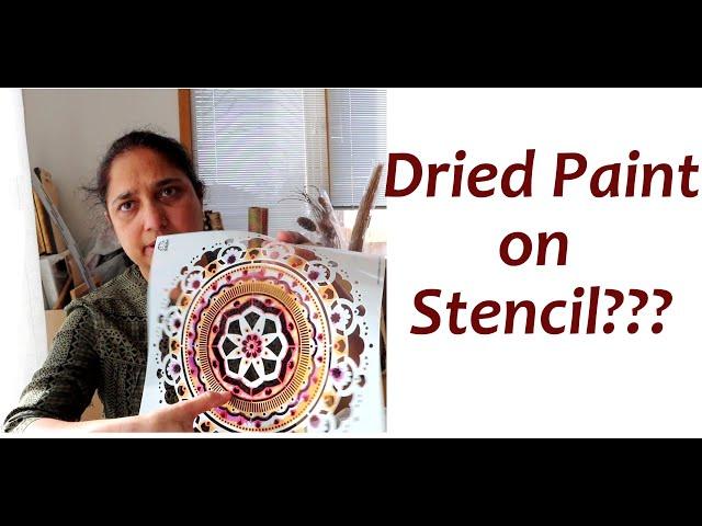 DIY: How to clean dried paint from a stencil