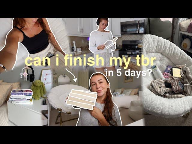 can i finish my august TBR in 5 days? ‍️ | reading vlog