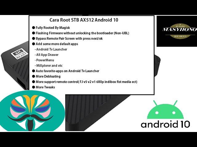 Terbaru Cara Root STB AX512 Android 10