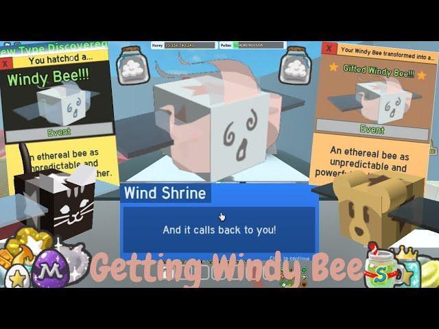 Windy Bee Tamed! (Bee Swarm Simulator) (Roblox)