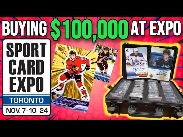 Spending $100,000 at the Toronto Sports Card Expo !!