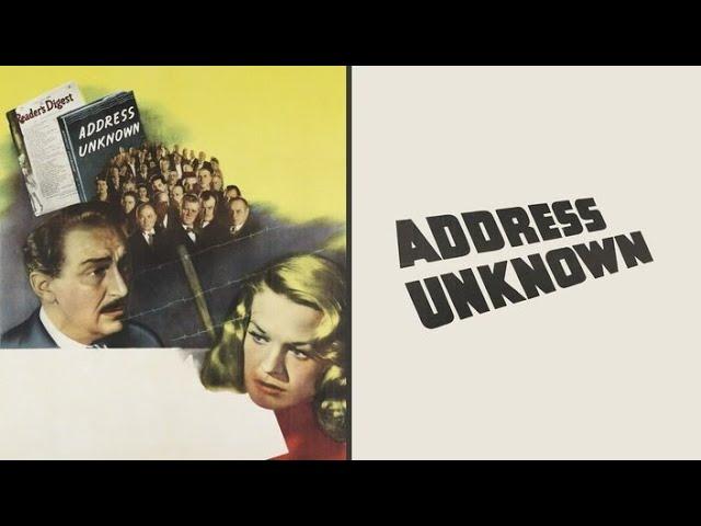 Address Unknown I American Noir Drama Film 1944 I Paul Lukas, Mady Christians, Morris Carnovsky