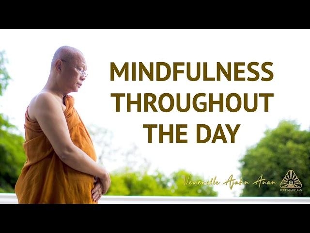 Mindfulness Throughout The Day | Ajahn Anan | 23 July 2022