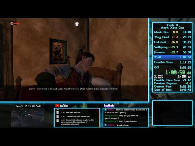 Fable II Any% Speedrun in 2:49:41 (Xbox One)