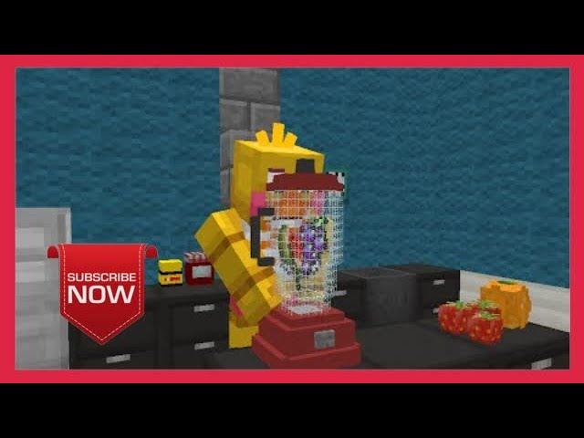 FNAF Monster School:  Fruit Shakes! Blender - Minecraft Animation