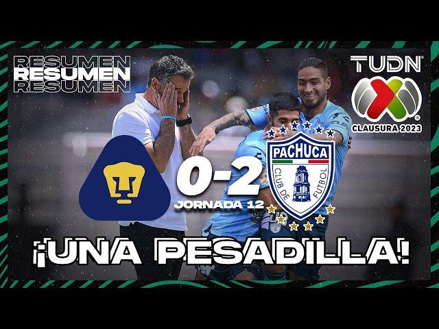 Resumen y goles | Pumas 0-2 Pachuca | CL2023 Liga Mx - J12 | TUDN