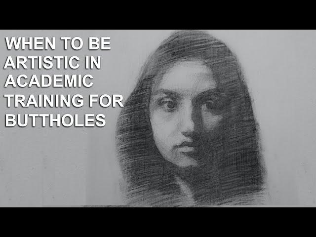 Preliminary Charcoal Drawing for an Oil Painting
