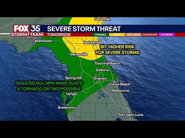 TIMELINE: Strong to severe storms coming to Florida