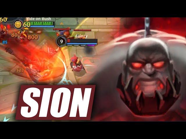 Wild Rift Sion Baron Lane Gameplay in Season 15 (Build & Runes)