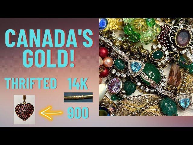 Canada's Gold Thrifted Jewelry Unboxing!