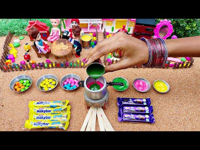 Miniature Multi Colour Chocolate Cake | Multi Colour Chocolate cake Recipe | Chocolate Cake