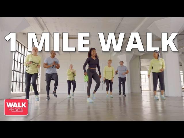 1 Mile Brisk Walk | 15 Minute Walking Workout | Walk at Home