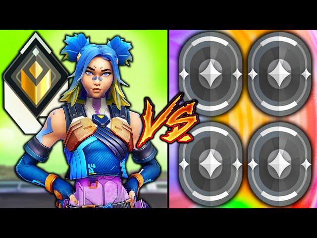 #1 Radiant Neon VS 4 Iron Players - CRAZY GAMEPLAY