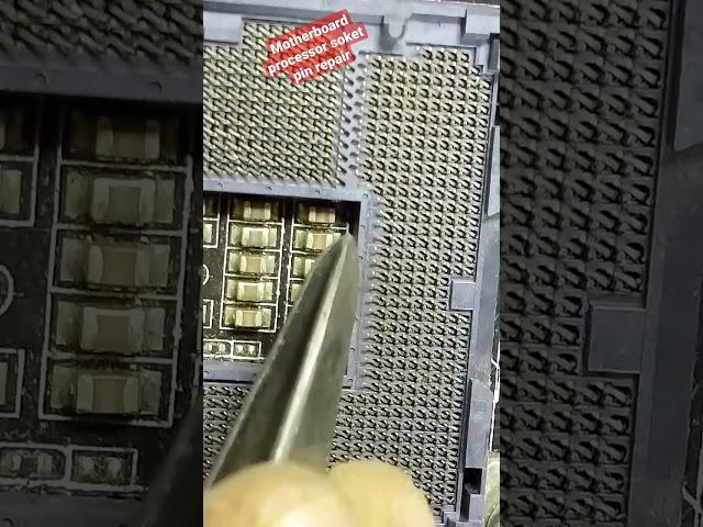 How To Repair A Motherboard Processor Socket With Bent Pins