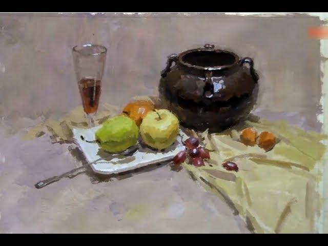 Still Life Painting in Gouache  Demonstration