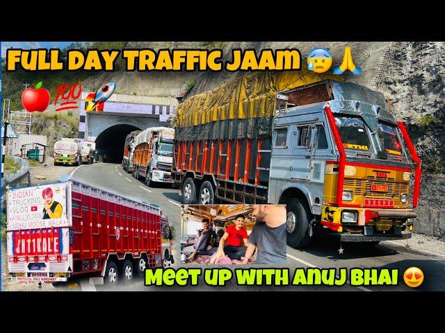 Meet up with Anuj Bhai|| Full Day Traffic Jaam|| Ab Mandii Krna Muskil Hai||Truck Driver Life